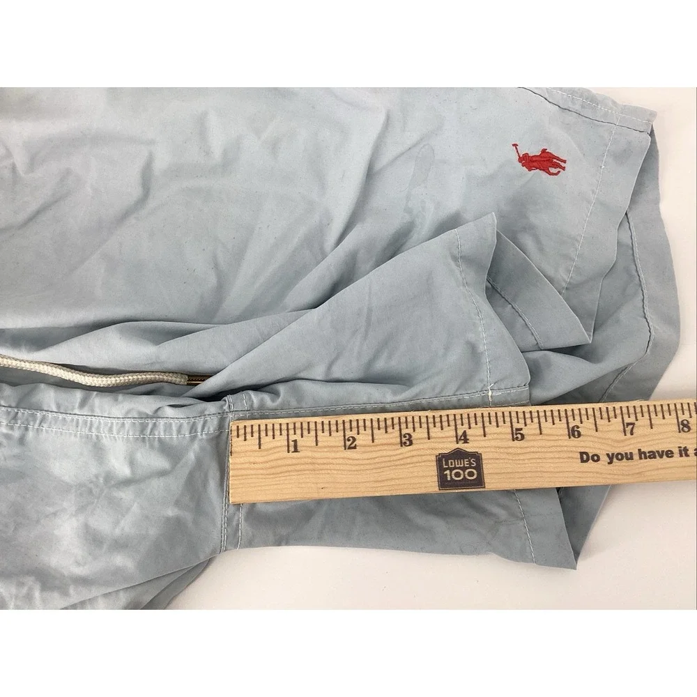 Polo Ralph Lauren Swim Trunks Large Blue Mesh Lined Bathing Suit Swimming Shorts